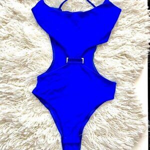 Royal Blue Bodysuit by Maria from Melrose Ave Sz S